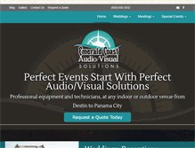 Tablet Screenshot of emeraldcoastav.com